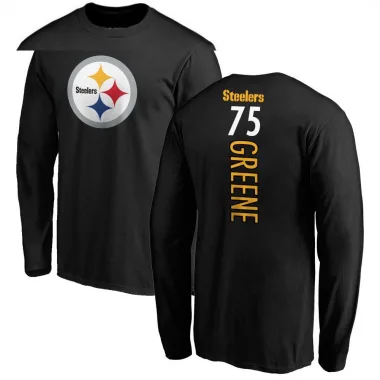 Isaiahh Loudermilk Pittsburgh Steelers Men's Black Backer Long Sleeve T- Shirt 