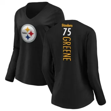 Christian Kuntz Pittsburgh Steelers Women's Backer V-Neck T-Shirt - Ash