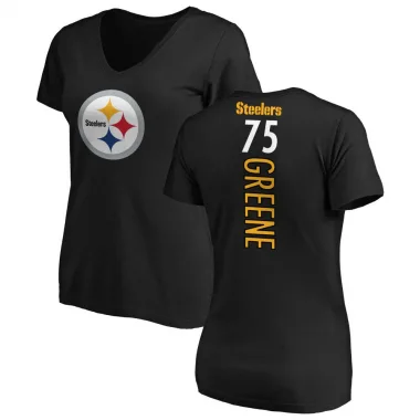 Christian Kuntz Pittsburgh Steelers Women's Backer V-Neck T-Shirt - Ash